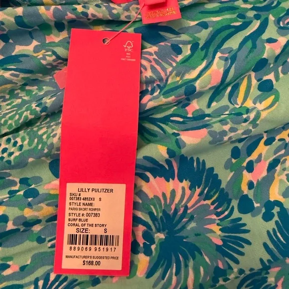 Lilly Pulitzer Parigi Skort Romper BNWT S - Picture 7 of 7